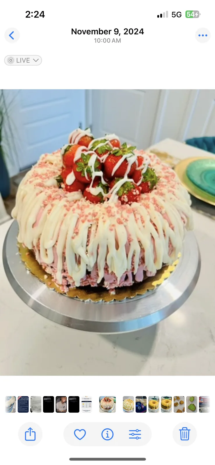 Personalized birthday cake